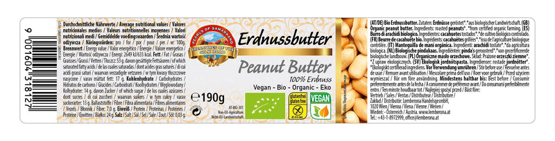 Organic Fairtrade Peanut Butter