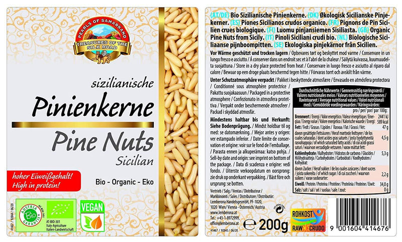 Sicilian organic pine nuts